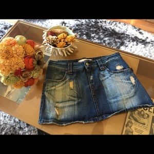 Made in Italy denim mini skirt